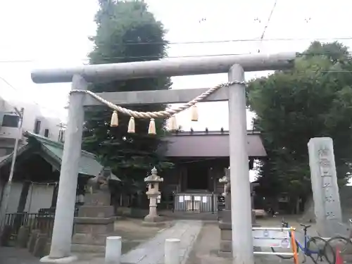 二子神社の鳥居