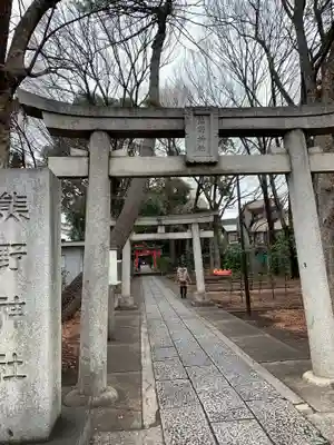 自由が丘熊野神社の鳥居