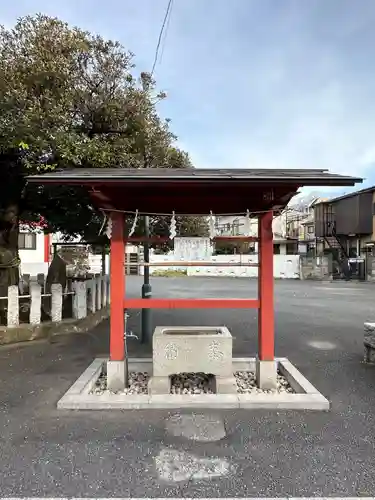 多摩川諏訪神社の手水舎