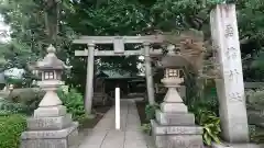 奥澤神社の鳥居