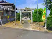 神明社(板葺)の鳥居