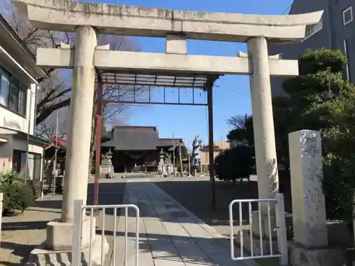 厚木神社の鳥居