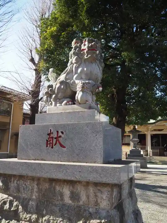 荻窪白山神社の狛犬