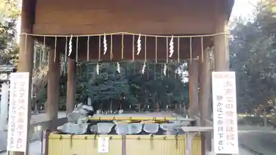 櫻木神社の手水舎