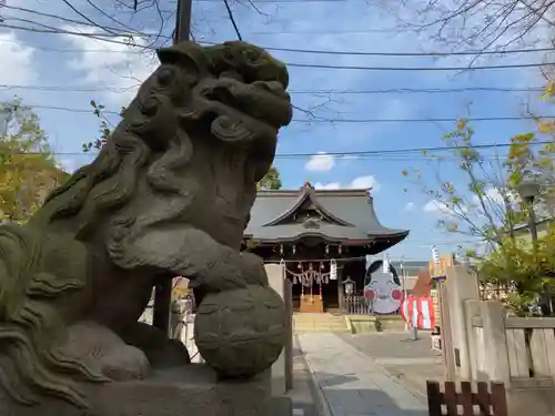 溝口神社の狛犬