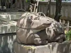 牛天神北野神社の狛犬