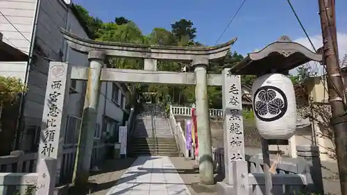 毛谷黒龍神社の鳥居