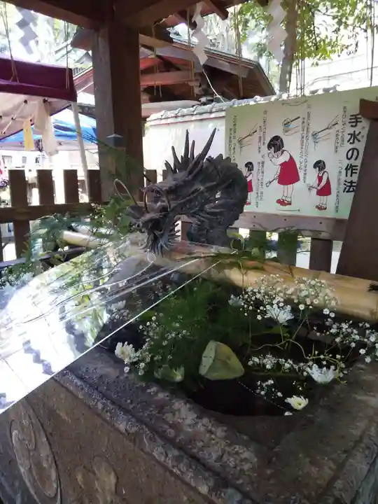 戸越八幡神社の手水舎