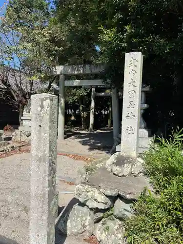 大国玉神社の鳥居