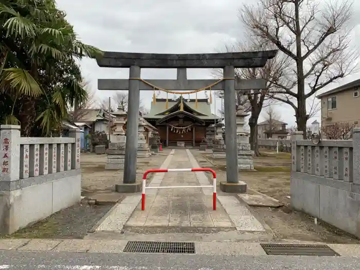 五井若宮八幡神社の鳥居