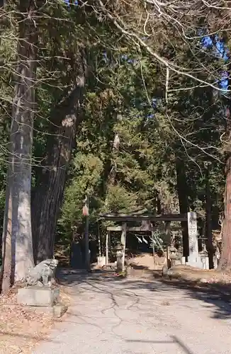 村檜神社の鳥居