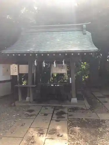 南沢氷川神社の手水舎