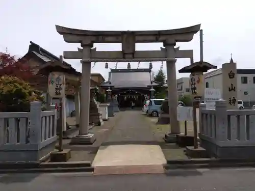 白山神社の鳥居