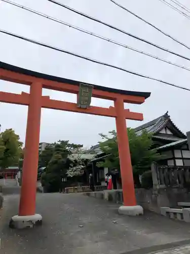 五社神社　諏訪神社の鳥居