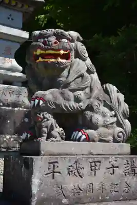 中之嶽神社の狛犬