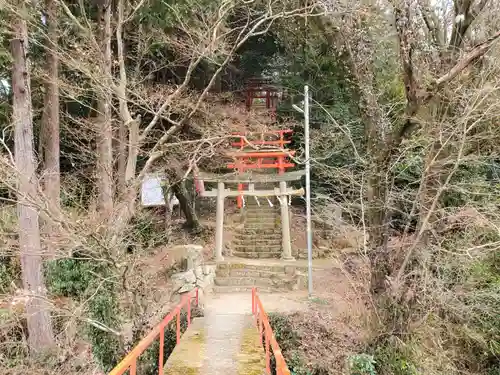 清綱稲荷大明神の鳥居