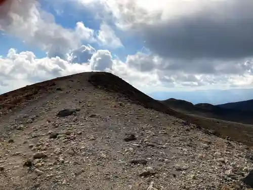 樽前山奥宮の景色