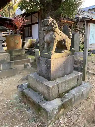 西向天神社の狛犬