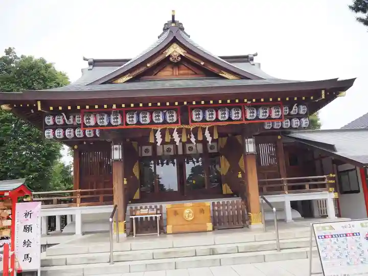 中野沼袋氷川神社の本殿・本堂