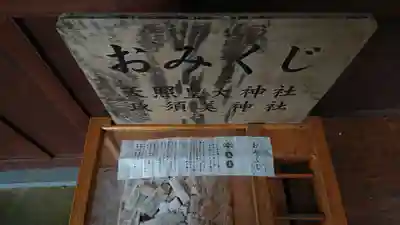 天照皇大神社のおみくじ