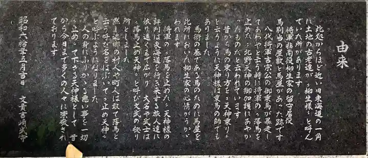 北野天神(仲六郷北野神社)の歴史