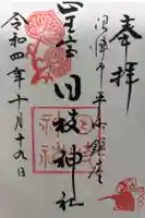 日枝神社の御朱印