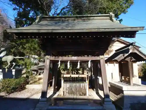 山名八幡宮の手水