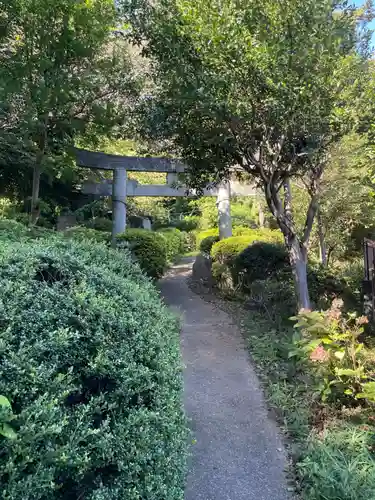 武州白子熊野神社の鳥居