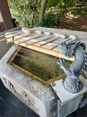 阿比太神社の手水舎
