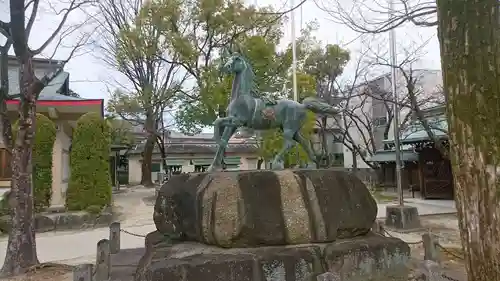 植田八幡宮の狛犬