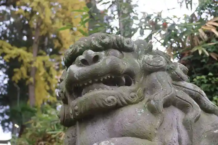 阿久津「田村神社」(郡山市阿久津町)旧社名:伊豆箱根三嶋三社の狛犬