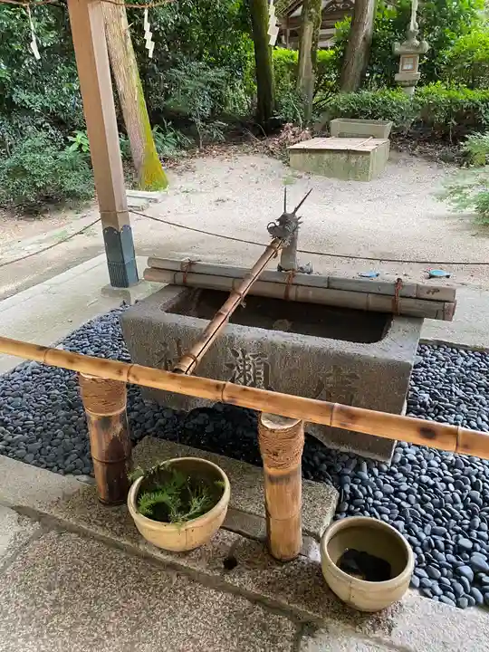 廣瀬大社の手水舎