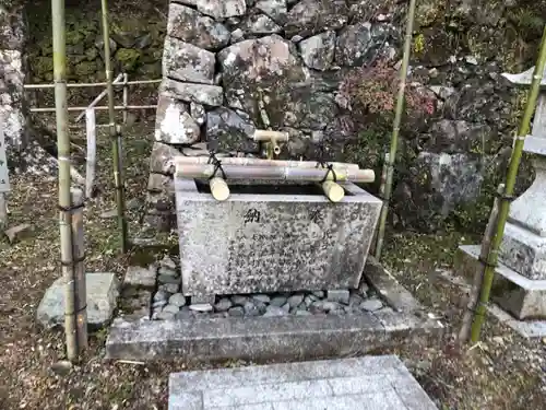 請田神社の手水舎