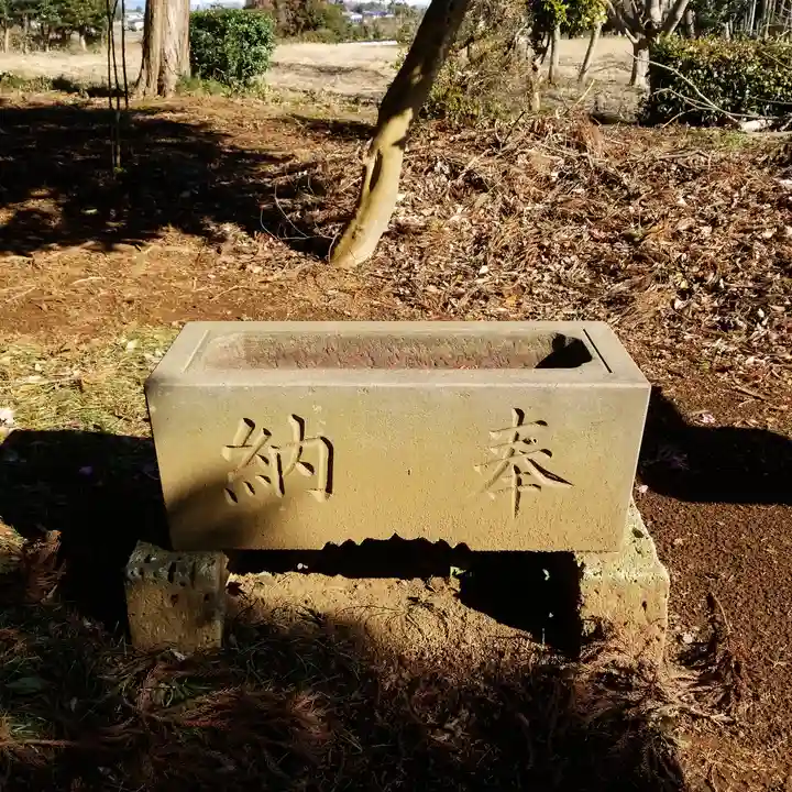 中根稲荷神社の手水舎