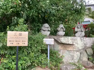 遠石八幡宮の像