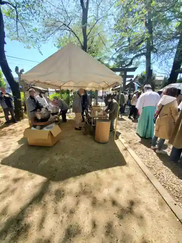 野木神社の食事