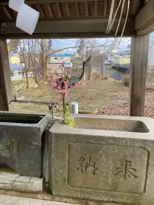 釧路一之宮 厳島神社の手水舎