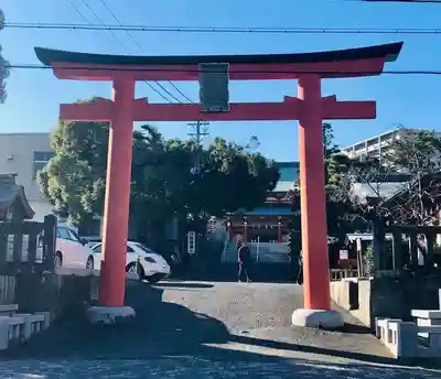 五社神社　諏訪神社の鳥居