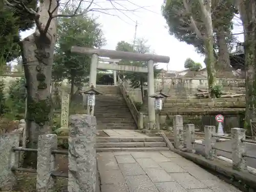 西向天神社の鳥居