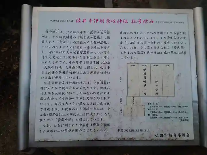 伊射奈岐神社(千里佐井寺鎮座)(大阪府)