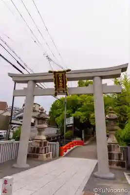 （山田）伊射奈岐神社の鳥居