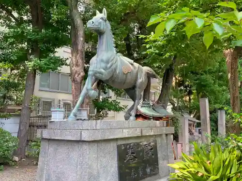 難波八阪神社の狛犬