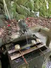 白石神社の手水