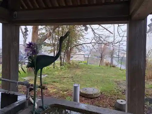 釧路一之宮 厳島神社の手水舎
