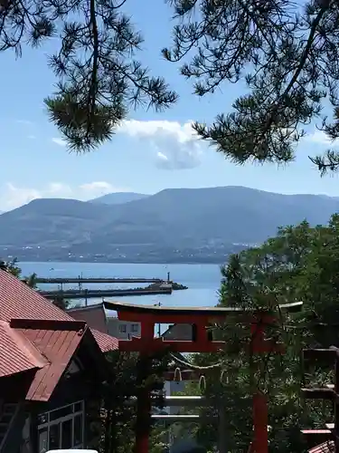 高島稲荷神社の景色