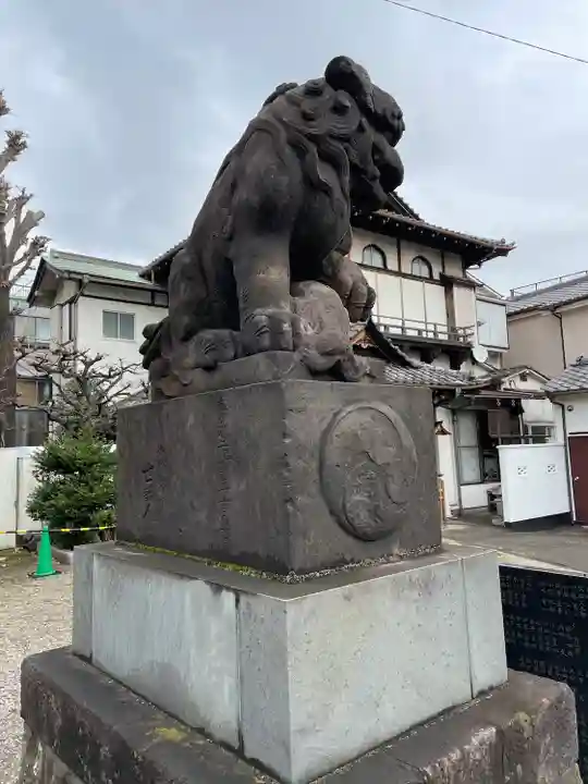 鮫州八幡神社の狛犬