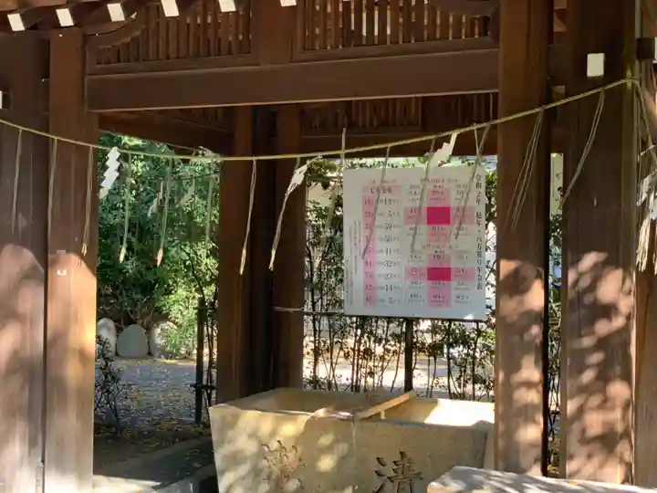 阿佐ヶ谷神明宮の手水舎