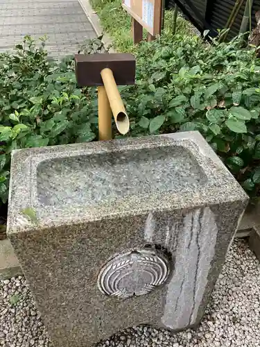 茶ノ木神社の手水