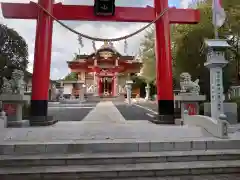 加波山神社真壁拝殿の鳥居