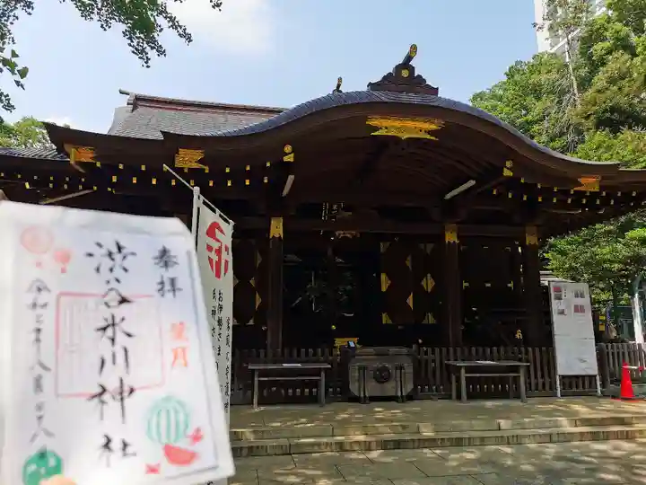渋谷氷川神社の本殿・本堂